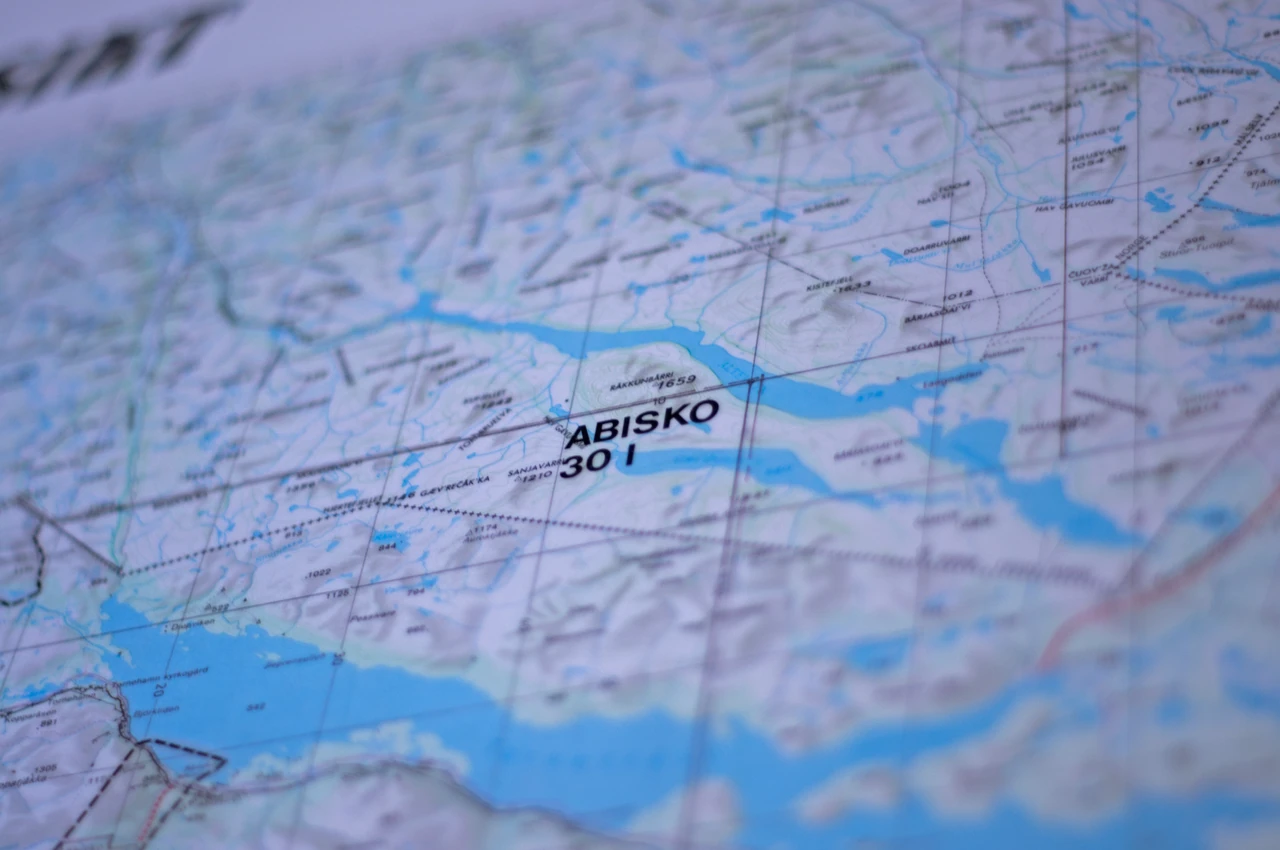 Topografik harita — Abisko